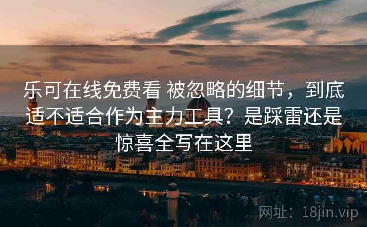 乐可在线免费看 被忽略的细节,到底适不适合作为主力工具?是踩雷还是惊喜全写在这里