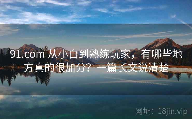 91.com 从小白到熟练玩家，有哪些地方真的很加分？一篇长文说清楚