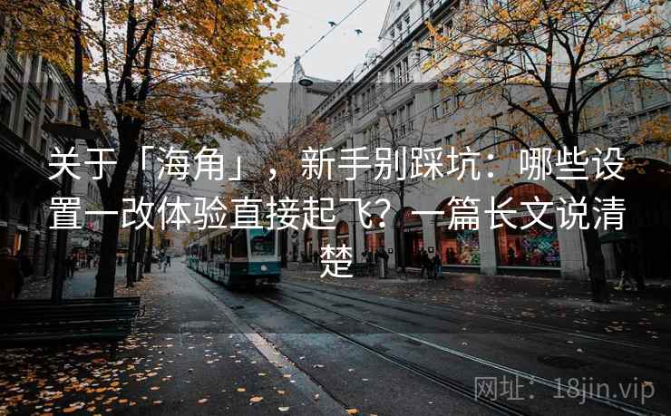 关于「海角」，新手别踩坑：哪些设置一改体验直接起飞？一篇长文说清楚
