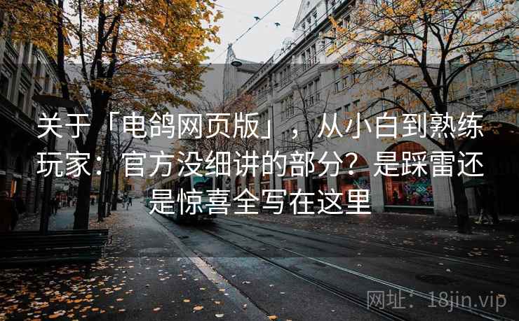关于「电鸽网页版」,从小白到熟练玩家:官方没细讲的部分?是踩雷还是惊喜全写在这里 关于「电鸽网页版」,从小白到熟练玩家:官方没细讲的部分?是踩雷还是惊喜全写在这里
