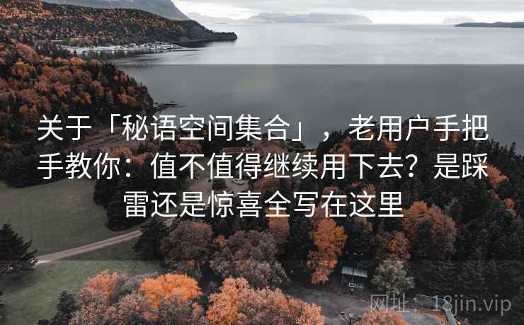 关于「秘语空间集合」，老用户手把手教你：值不值得继续用下去？是踩雷还是惊喜全写在这里