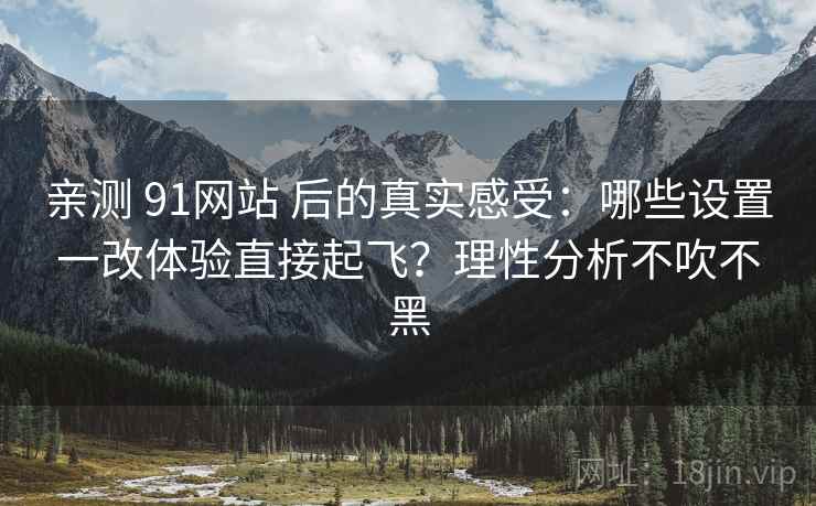 亲测 91网站 后的真实感受：哪些设置一改体验直接起飞？理性分析不吹不黑
