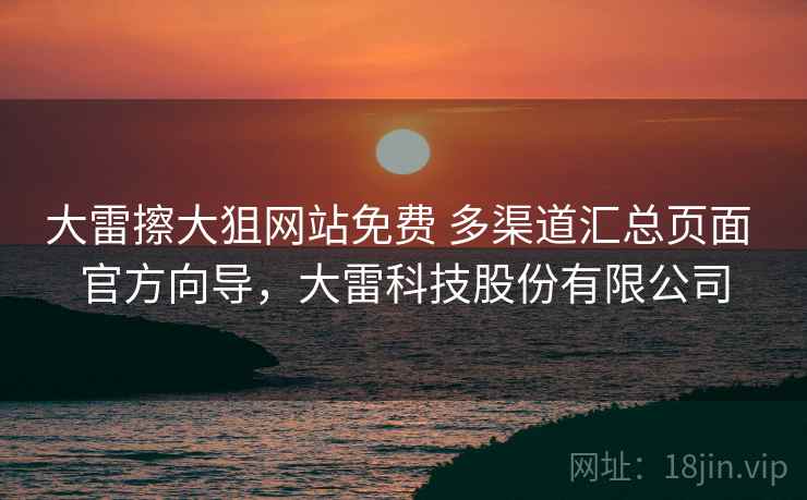 大雷擦大狙网站免费 多渠道汇总页面 官方向导，大雷科技股份有限公司